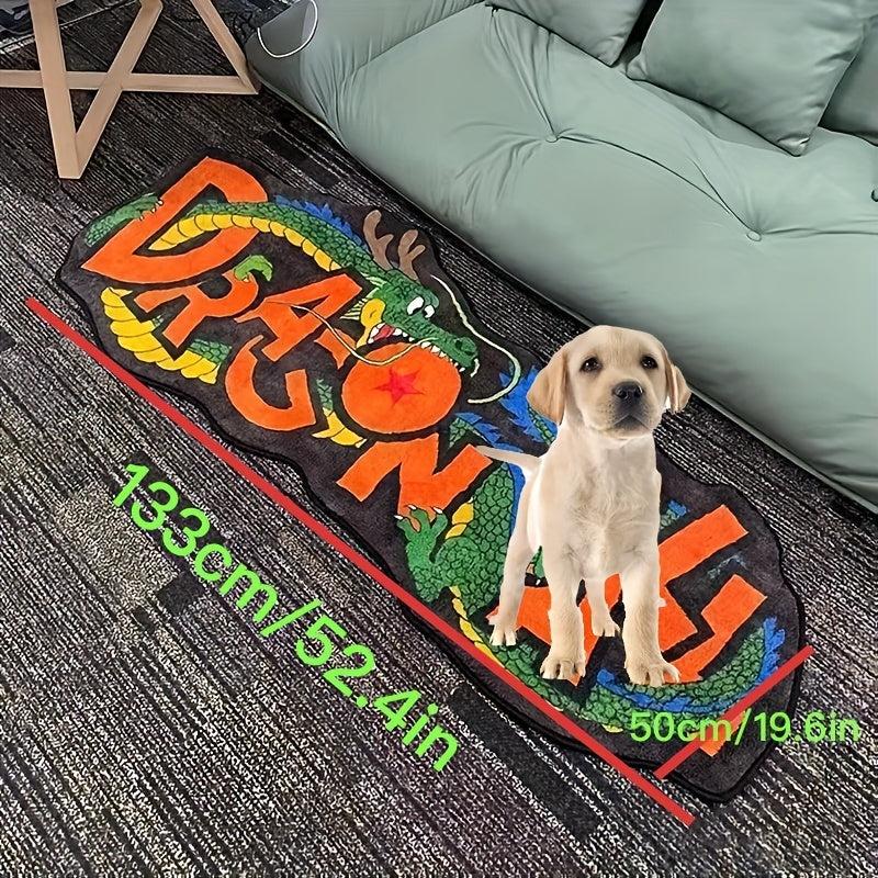 Cartoon Dragon Long Strip Carpet Soft Plush Mat Home Decoration