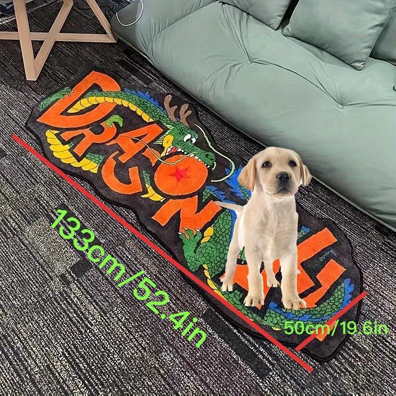 Cartoon Dragon Long Strip Carpet Soft Plush Mat Home Decoration