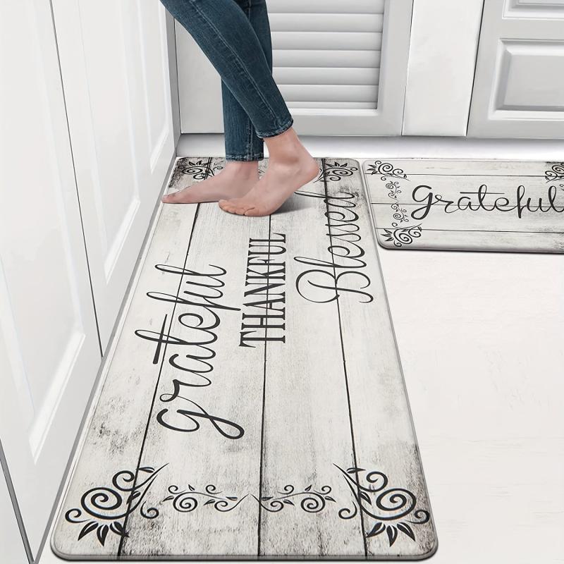 Vintage Kitchen Rug Non Slip Absorbent Washable Carpet