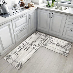 Vintage Kitchen Rug Non Slip Absorbent Washable Carpet