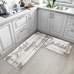 Vintage Kitchen Rug Non Slip Absorbent Washable Carpet