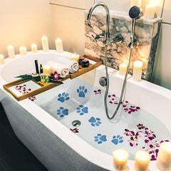 5pcs Footprint Anti Slip Stickers for Bathtub Shower Pool