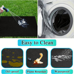 Waterproof BBQ Floor Mats, 91x127 cm, Outdoor Grill Mat 61x74 cm