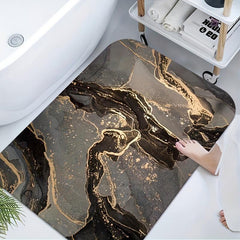 Soft Diatom Mud Bath Mat Non slip Water Absorbent Shower Bath Rug