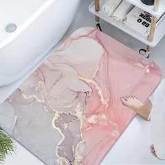 Soft Diatom Mud Bath Mat Non slip Water Absorbent Shower Bath Rug