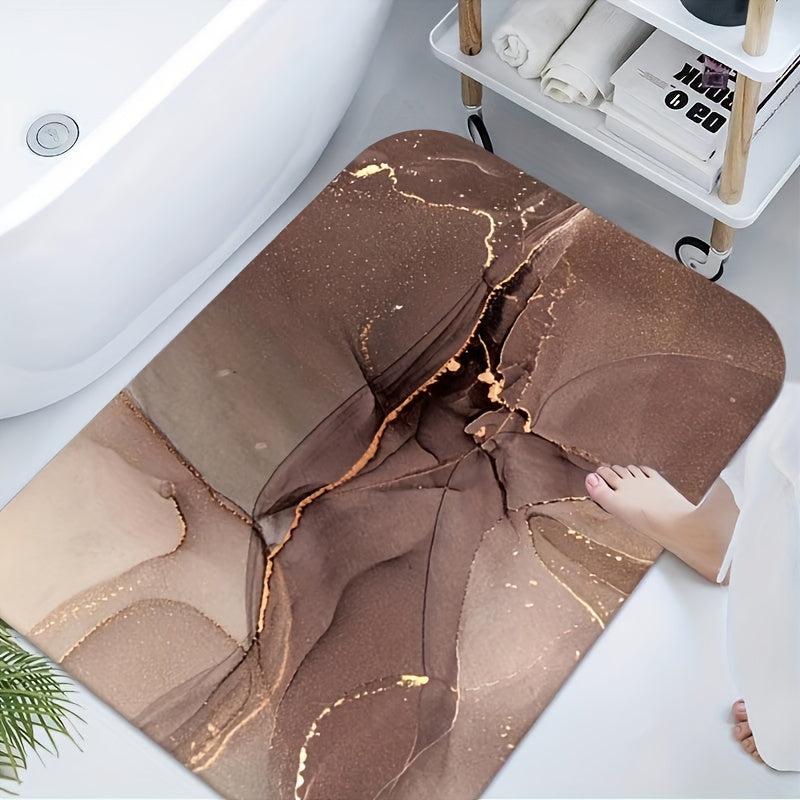 Soft Diatom Mud Bath Mat Non slip Water Absorbent Shower Bath Rug