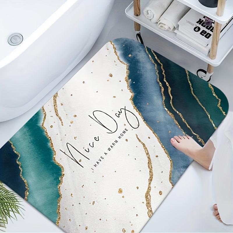 Soft Diatom Mud Bath Mat Non slip Water Absorbent Shower Bath Rug