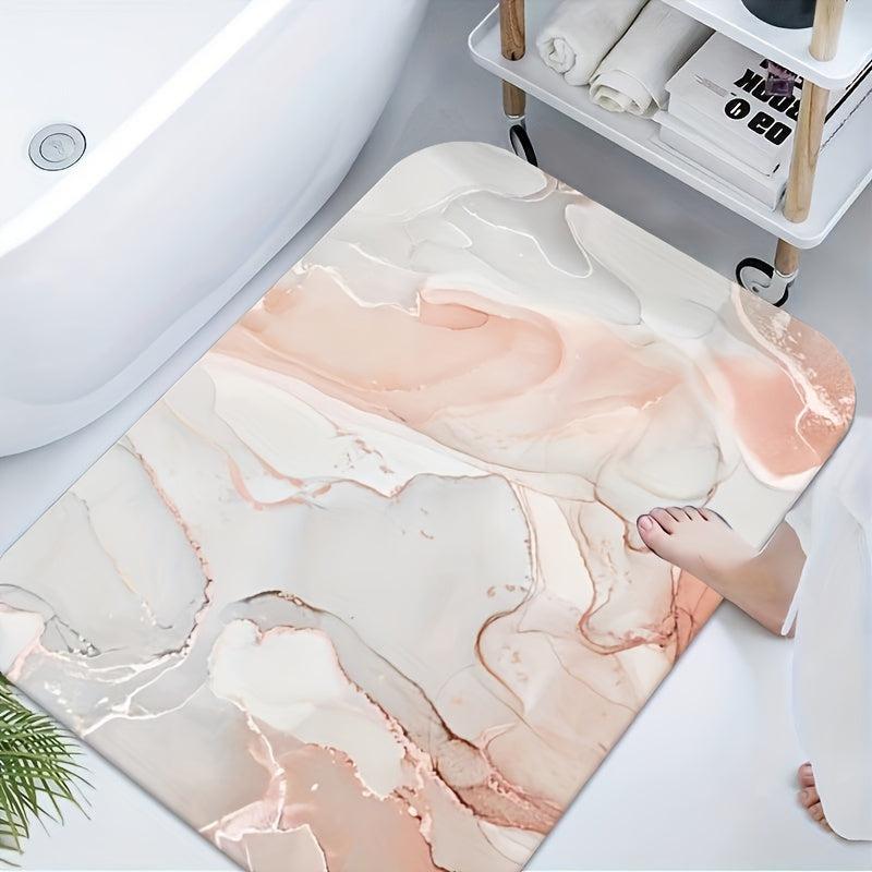 Soft Diatom Mud Bath Mat Non slip Water Absorbent Shower Bath Rug
