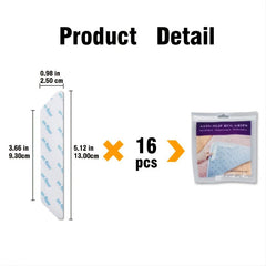 16pcs Reusable Carpet Pad and Rug Tape, Washable and Durable