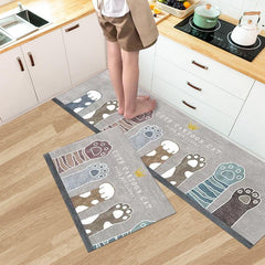 Cat Kitchen Mat Non-slip Soft Waterproof Runner Rug