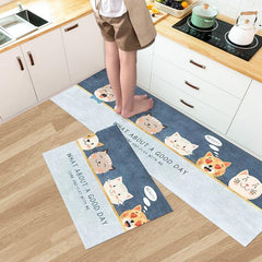 Cat Kitchen Mat Non-slip Soft Waterproof Runner Rug