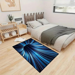 3D Visual Effect Flannel Kitchen Floor Mat Non Slip Dirt Resistant