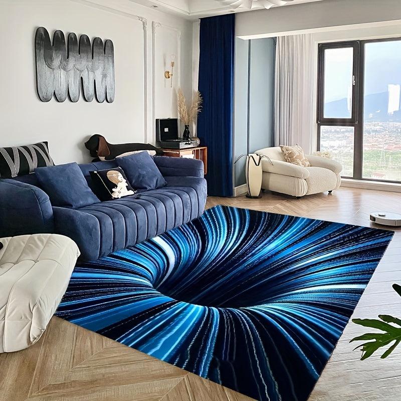 3D Visual Effect Flannel Kitchen Floor Mat Non Slip Dirt Resistant