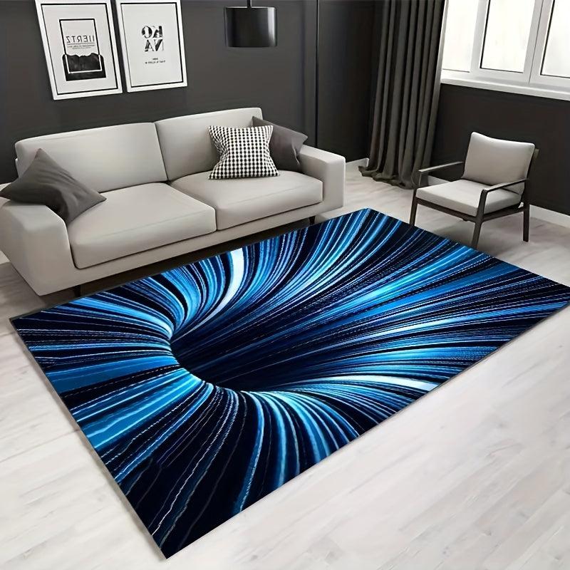 3D Visual Effect Flannel Kitchen Floor Mat Non Slip Dirt Resistant