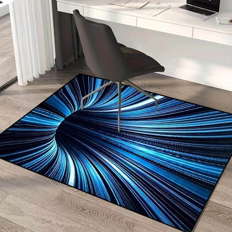 3D Visual Effect Flannel Kitchen Floor Mat Non Slip Dirt Resistant