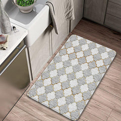 Vintage Kitchen Floor Mat Absorbent Non Slip Cushioned Stain Resistant