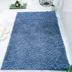 Soft Chenille Bath Rug Non Slip Absorbent Mat