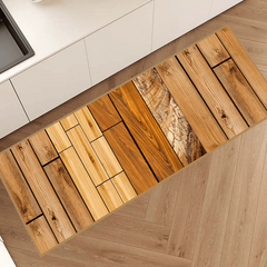 Crystal Velvet Log Look Decorate Bedroom Balcony Floor Mat