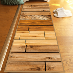 Crystal Velvet Log Look Decorate Bedroom Balcony Floor Mat