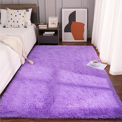 Plush Shag Area Rug Soft Modern Carpet Non-shedding Machine Washable