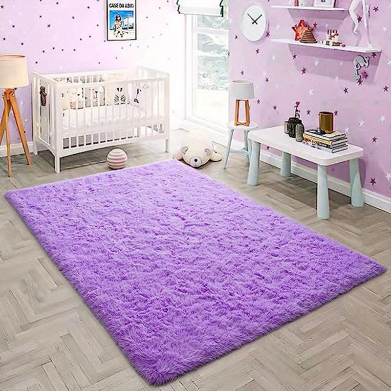 Plush Shag Area Rug Soft Modern Carpet Non-shedding Machine Washable
