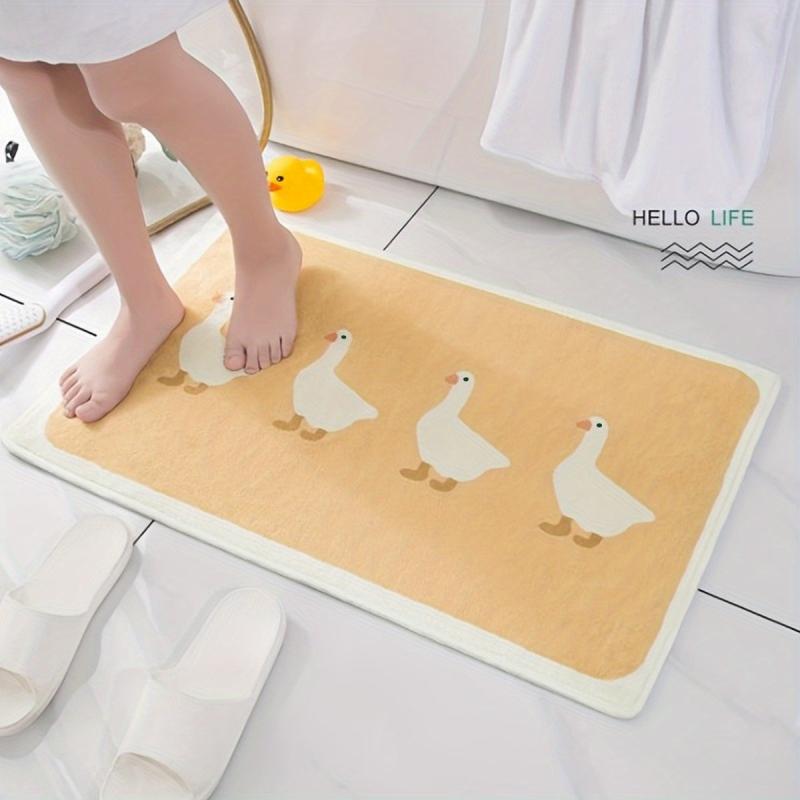 1pc Cashmere Print Bathroom Non slip Floor Mat Room Decor