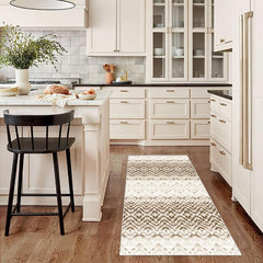 Modern Geometric Runner Rug 2'X10' Extra Long Oriental Hallway Rug Non Slip
