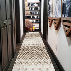 Modern Geometric Runner Rug 2'X10' Extra Long Oriental Hallway Rug Non Slip