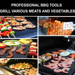 Non stick BBQ Grill Mat Baking Mat Heat Resistance Easily Cleaned