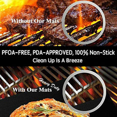 Non stick BBQ Grill Mat Baking Mat Heat Resistance Easily Cleaned
