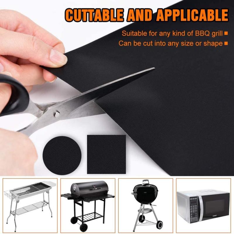 Non stick BBQ Grill Mat Baking Mat Heat Resistance Easily Cleaned