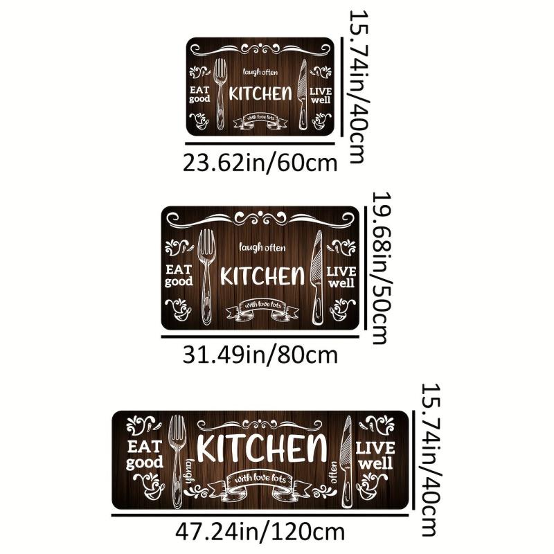 Anti Fatigue Kitchen Mat Slip Resistant Carpet Absorbent Bath Laundry Floor Runn