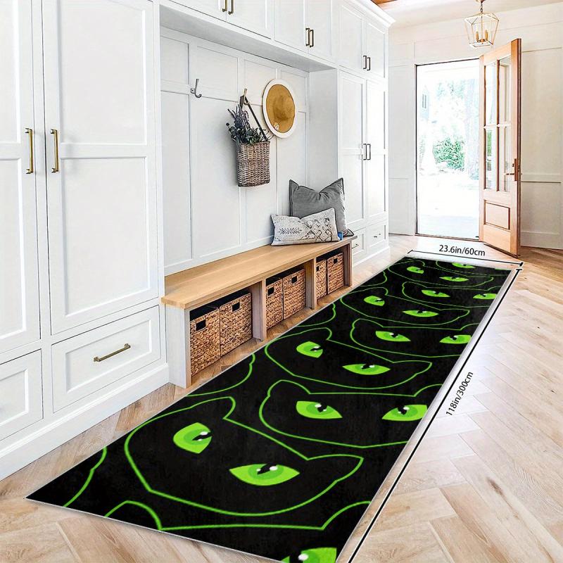 Non Slip Halloween Rug for Laundry Room Hallway Kitchen Extra Long Oriental