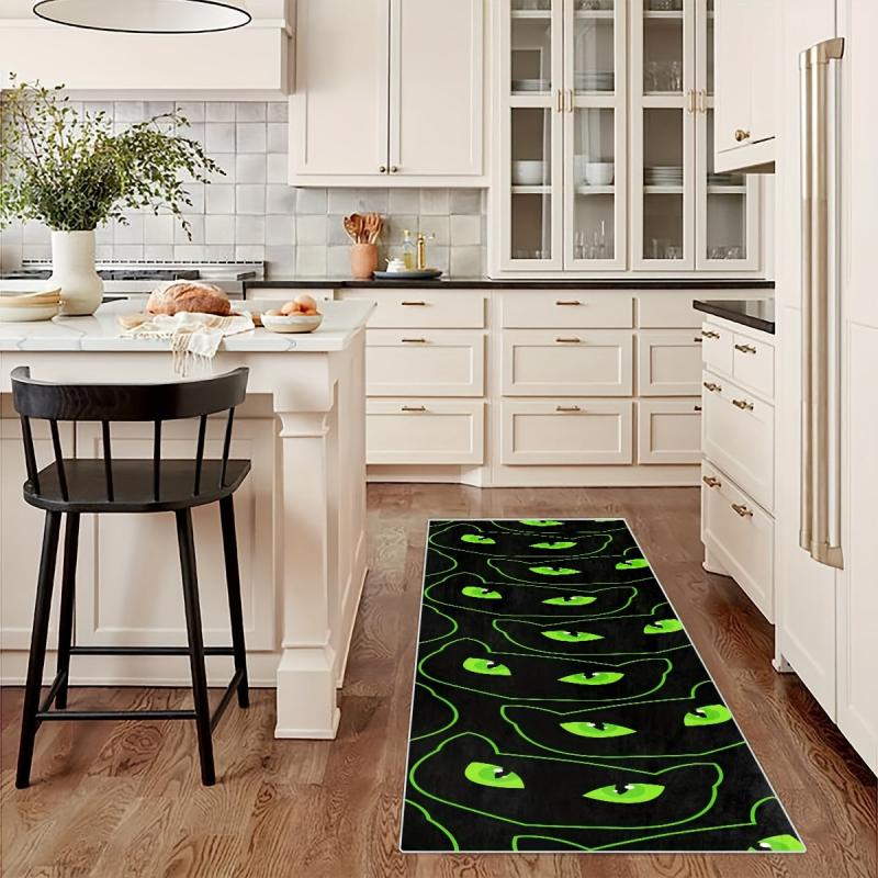 Non Slip Halloween Rug for Laundry Room Hallway Kitchen Extra Long Oriental