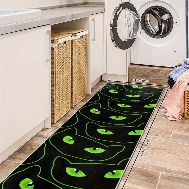 Non Slip Halloween Rug for Laundry Room Hallway Kitchen Extra Long Oriental