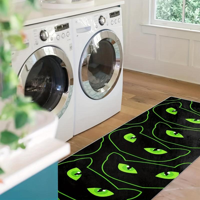 Non Slip Halloween Rug for Laundry Room Hallway Kitchen Extra Long Oriental