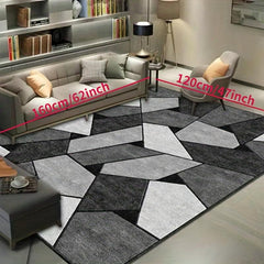 Large Soft Geometric Area Rug 4X5 25ft