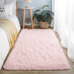 Pink Shaggy Rug Fluffy Throw Carpets Ultra Soft Plush Modern Indoor Fuzzy Rugs