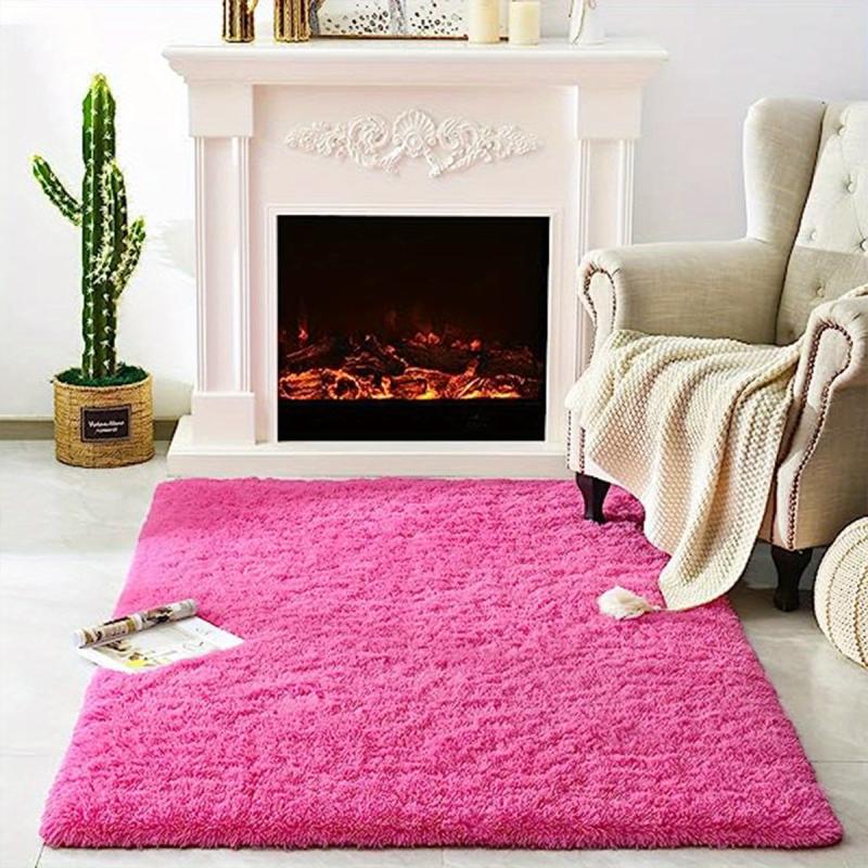 Shag Area Rug Plush Fuzzy Rugs Machine Washable Non Shedding