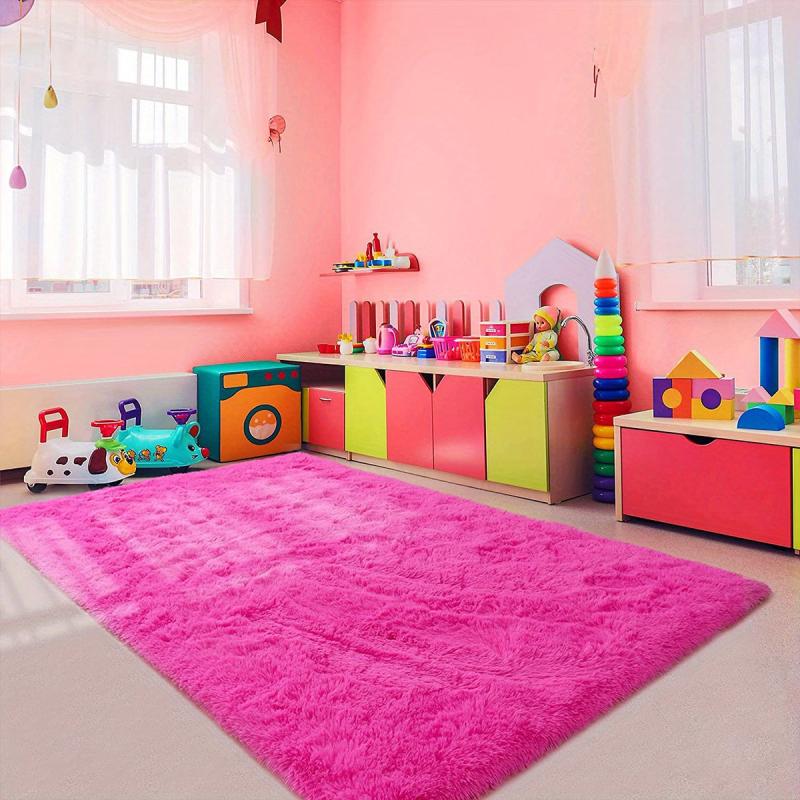 Shag Area Rug Plush Fuzzy Rugs Machine Washable Non Shedding
