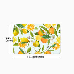 Anti Fatigue Fruit Print Kitchen Mat with Anti Slip Features