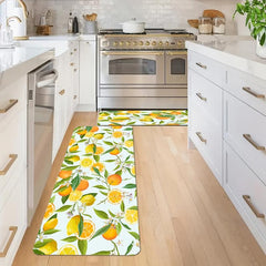 Anti Fatigue Fruit Print Kitchen Mat with Anti Slip Features