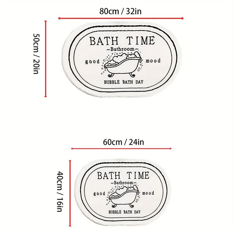 Ultra Soft Microfiber Bath Mat Absorbent Non Slip Machine Washable
