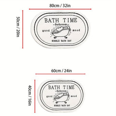 Ultra Soft Microfiber Bath Mat Absorbent Non Slip Machine Washable