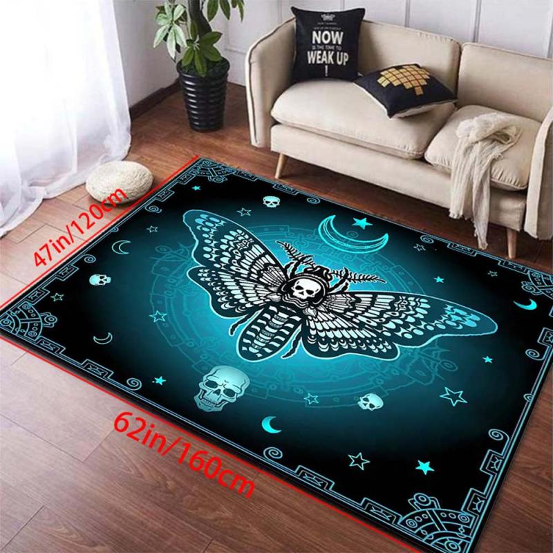 Large 3D Halloween Living Room Rug 47x62in