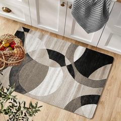 Vintage Boho Area Rug Stain Resistant Non Shedding Low Pile Carpet