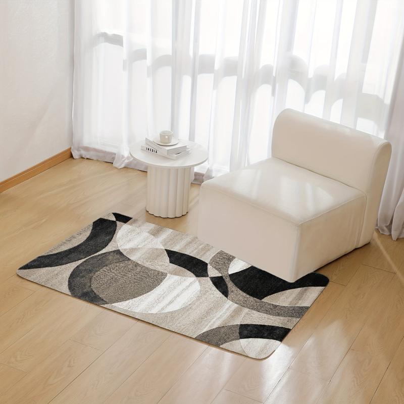 Vintage Boho Area Rug Stain Resistant Non Shedding Low Pile Carpet