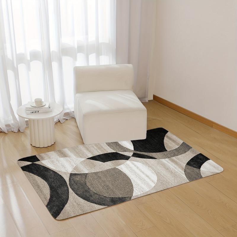 Vintage Boho Area Rug Stain Resistant Non Shedding Low Pile Carpet