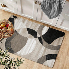 Vintage Boho Area Rug Stain Resistant Non Shedding Low Pile Carpet
