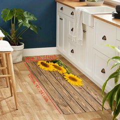Yellow Sunflower Bathroom Mats Soft and Absorbent Carpets